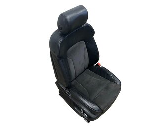 Sedačky černá kůže alcantara Audi Q7 4L FL r.v. 2015 - 3