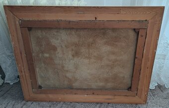 Starý obraz s vesnickým motivem - 3