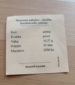 Historické Stříbrné Půltolary - Doražba (Replika) - 3