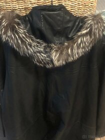 Krásná kožené bunda-kabát - 3