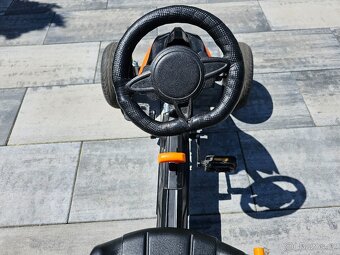Prodám šlapací káru/motokáru Gokart Joy 4kids orange - 3