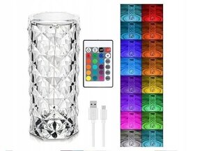 RGB LED lampička s dálkovým ovládáním (vzor růže) - 3