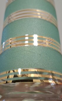 Retro zelený džbán a skleničky - 3