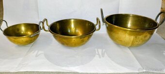 Měděné a mosazné nádobí, cukrářské kotlíky - 3