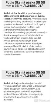 Skelná páska SG 50mm x 25 m, 50 ks - 3