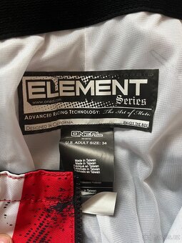 Kalhoty - O'NEAL Element Vandal 2017 - zelená/červená - 3