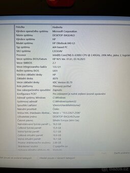 HP Elitebook 840 G3, i5-6300U, 16GB, 256GB SSD, Win11 - 3