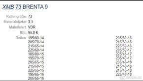 NOVÁ CENA. Zcela nové sněhové řetězy Pewag Brenta 9 XMB73 - 3