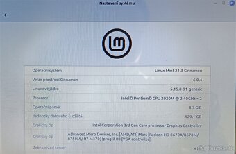 HP ProBook 450 G0,Linux Mint,SSD 128GB,RAM 4GB,15.6 palců - 3