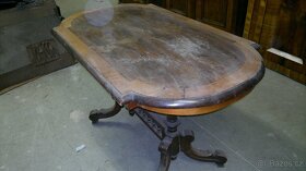 starožitný jídelní či konferenční stůl - 3