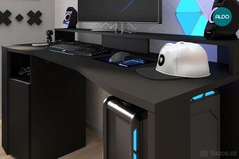 počítačový stůl s led osvětlením - 3