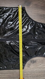 Vinylové,pvc šaty vel.L - 3