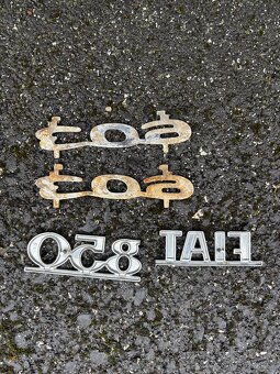Tatra 603 nápis, Fiat označení - 3