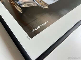 ORIGINÁL BMW plakát v rámu A1 BMW E30 M3 CIVIL A DTM - 3
