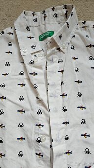Sváteční košile Benetton + vesta Esprit vel. 116 - 3