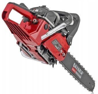 Motorová řetězová pila 5,5HP 2x řetěz 2x lišta +startér olej - 3