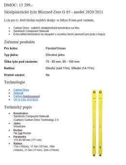 skialpové lyže Blizzard , skialp - 3