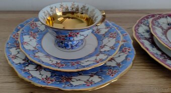 Hrnečky se zlacením 2 ks a podšálky - 3