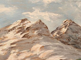 Obraz František Motyčka, Vysoké Tatry, olej na kartonu 64x84 - 3