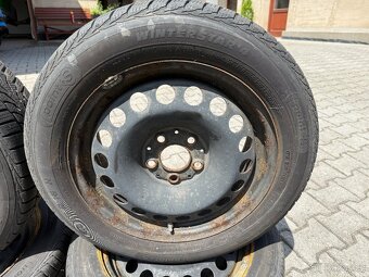 PLECHOVE DISKY 5X112 R16 + ZIMNI PNEU 205/55 R16 - 3