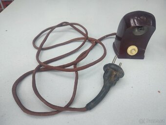 Starožitná bakelitová retro lampička - 2 ks - 3