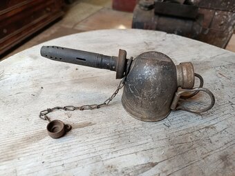 Starý Ruční Hořák / Pájecí Lampa - Značka EH 401 - 3