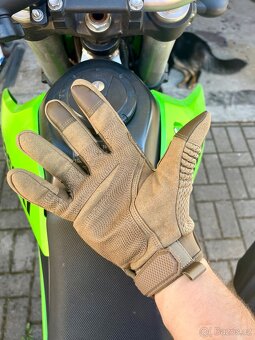 Nové Moto Rukavice S/M hnědé, retro - 3