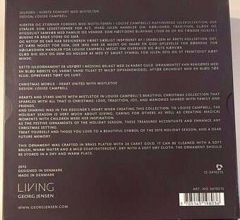 Georg Jensen Sběratelský předmět Srdce, edice 2015 - 3