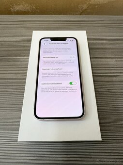 Apple iPhone 13 mini 128GB růžový, baterie 100% - 3