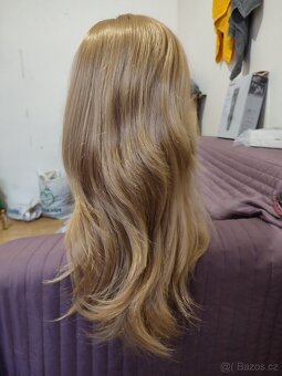 Nová tmavě blond paruka s ofinkou - 3