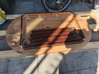 Jídelní stůl dřevěný ovál - 3