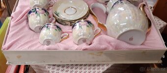 Krásná stará kávová souprava v krabici kompletní ,nepoužitá, - 3