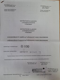 PROTHERM B100 Medvěd-zasobnik 100l - 3