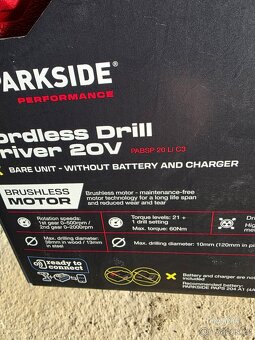 PARKSIDE Aku vrtací šroubovák PABSP 20-Li C3 - 3