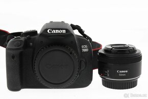 Zrcadlovka Canon 700D + 50mm + přísl. - 3