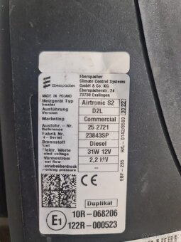 Použité naftové topení Airtronic S2 D2L - 3