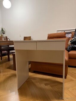 TOALETNÍ STOLEK IKEA, BÍLÝ, 70x40 - 3