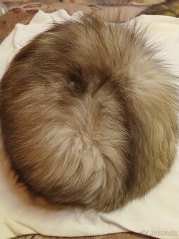 Čepice a límec stříbrná liška - 3