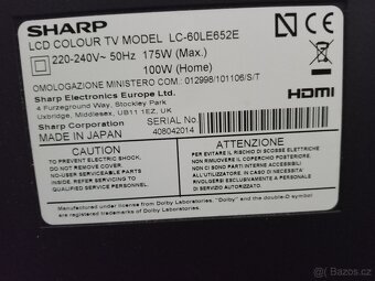 Prodávám TV Sharp velikost 159 cm - 3