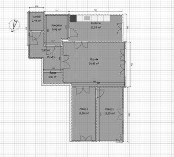 Pronájem bytu 3+1, Karla Čapka 2466/48, Teplice, PO KOMPLETN - 3