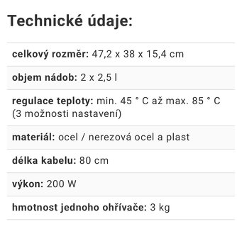 Ohřívač Jídel - 3