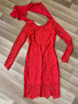 Krajkové šaty večerní, vel.M - 3