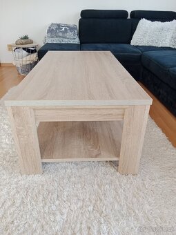 Konferenční stolek dub sonoma - 3