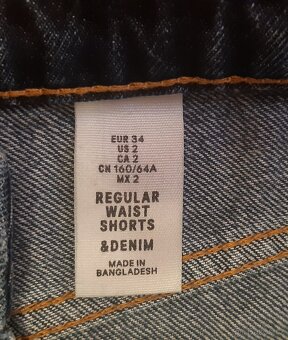 Džínové kraťasy vel. 34 - 3