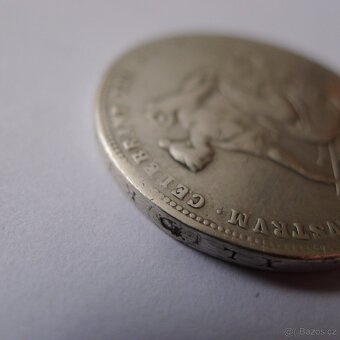 2 zlatník, florin, stříbrná mince FJI, rakousko uhersko. - 3