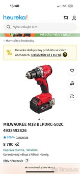 Milwaukee Aku priklepova vrtačka - 3