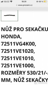 Nůž pro sekačku Honda HRD536 - 3
