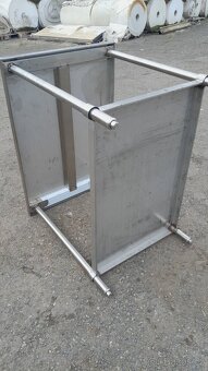 Nerez stůl 100x70x85-90 cm se spodní polici. Pevný - 3