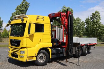 MAN TGS 26.500 6x2 - valník s hydraulickou rukou HMF - 3