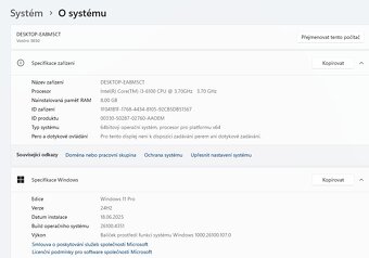 Dell Vostro 3650,proc.i3-6100,WIN 11,HDD 500GB,RAM 8GB,Wi-Fi - 3
